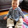 And of course a bit of Benjamin in his new handwoven pants
